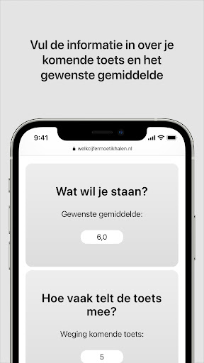 Welk Cijfer Moet Ik Halen? Screen 2