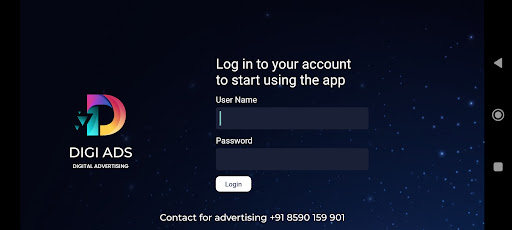 Android application Digi Ads screenshort