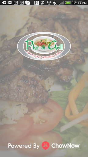 Android application Pho and Grill screenshort