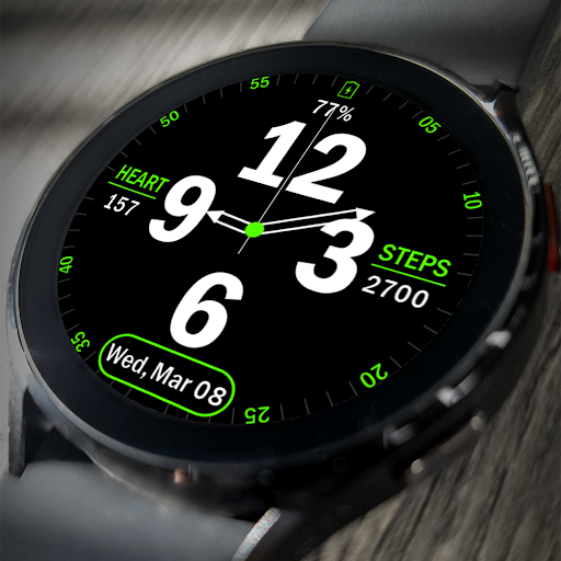 Android application Key032 Analog Watch Face screenshort