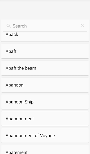 Mariners Glossary Screen 2