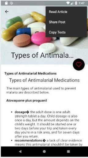 Malaria Treatment - Malaria Tr