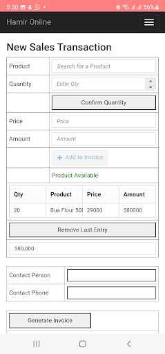 Hamir Online Screen 3