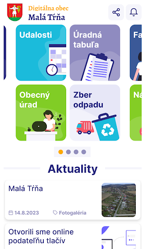 Android application Malá Tŕňa screenshort
