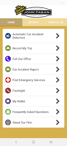 John Fagan Injury Law App Screen 2