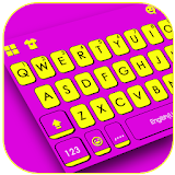 Purple Yellow Stripes Keyboard Theme icon