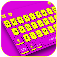 Тема для клавиатуры Purple Yellow Stripes