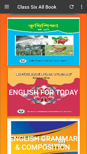Class Six All Book Screen 2
