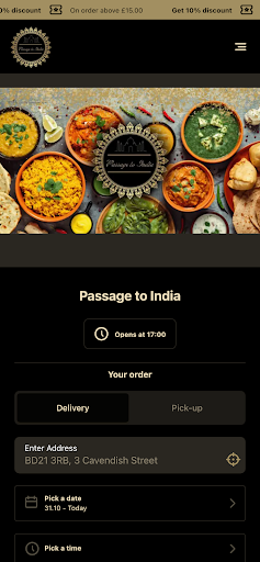 Android application Passage to India screenshort