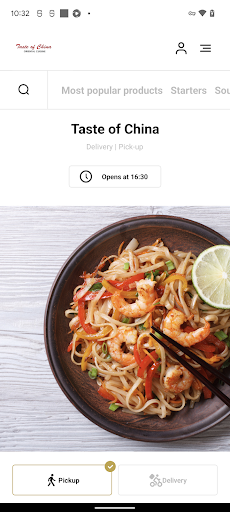 Android application Taste of China screenshort