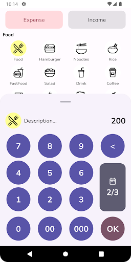 MoneyManager Screen 2
