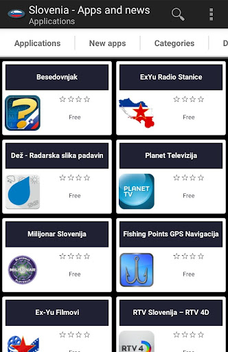 Android application Slovenian apps and games screenshort