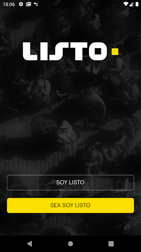Android application Listo screenshort
