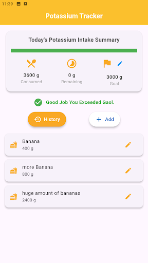 Potassium Tracker