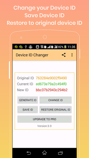 Android application Device ID Changer [ADIC] screenshort
