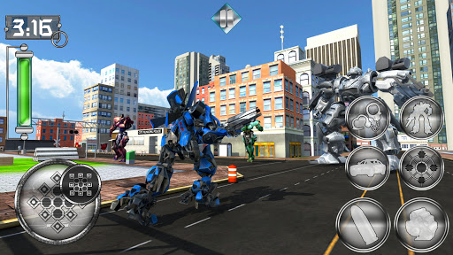 US Police Cop Car Robot Transformation Police Game