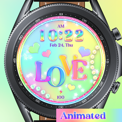 Rainbow Love_Watchface logo