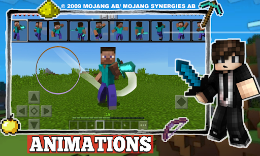 Animations Mod to Minecraft PE