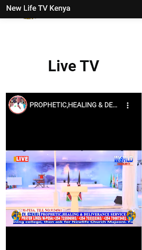 Android application New Life Tv | Kenya screenshort