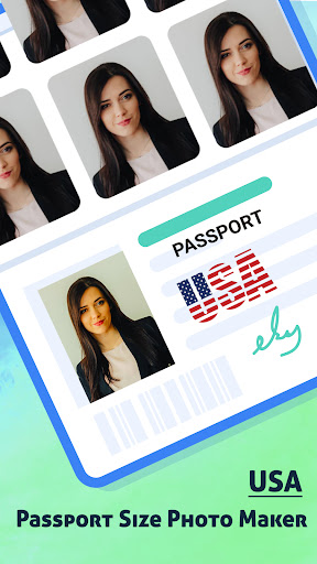 Android application USA Passport Size Photo Maker screenshort