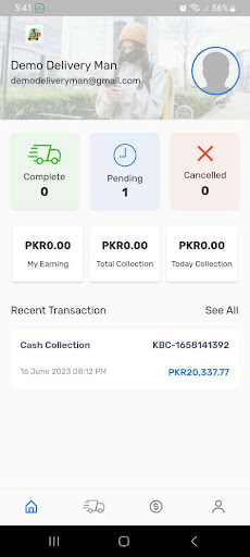 Android application Khybercart Delivery screenshort