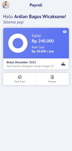 Android application Lumbung Payroll screenshort