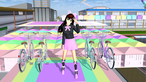 Android application Anime Girl Parkour Chase 3D screenshort