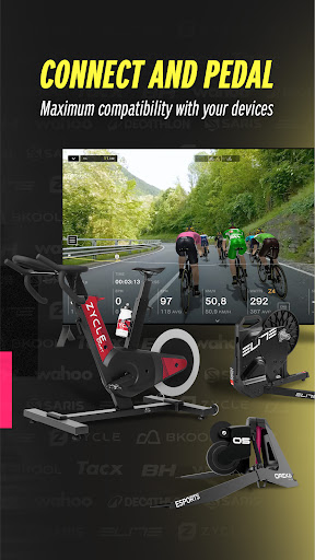 Screenshot of BKOOL Cycling: indoor training