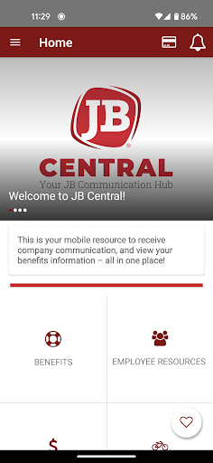 Android application JB Central screenshort