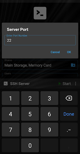SSH Server Screen 3