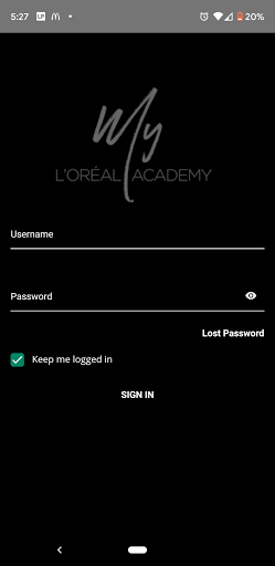 Android application My L'Oréal Academy screenshort