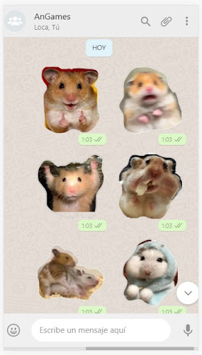 Hamsters Stickers Animados Screen 2