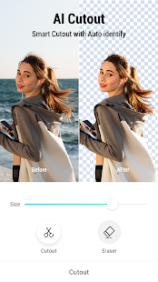 PickU: Editor de fotos, trocador de plano de fundo e captura de tela de colagem