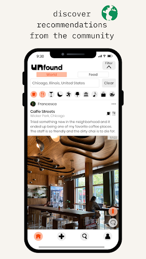 Unfound App Screen 2