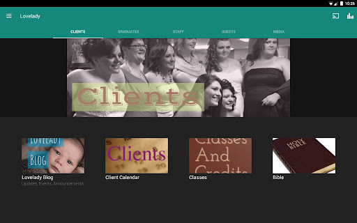 Screenshot of The Lovelady Center