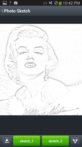 Android application Photo Sketch screenshort
