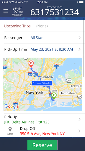 All Star Limousines Worldwide Screen 2