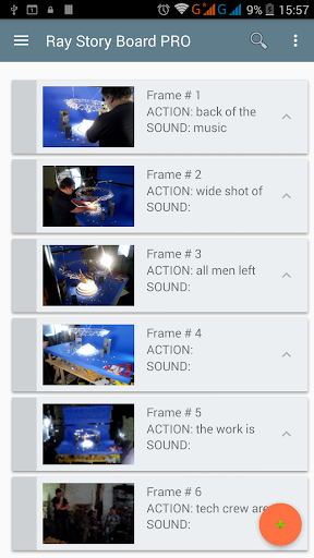 Android application Ray Story Board PRO screenshort