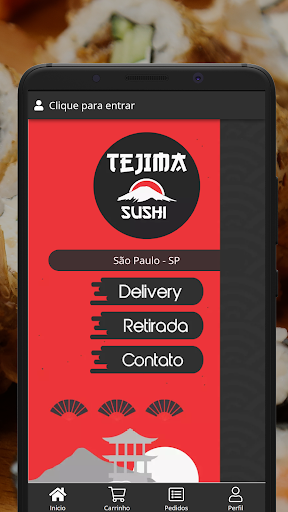 Android application Tejima Sushi screenshort