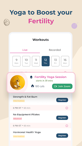Uvi: Fertility Diet, Yoga Plan Screen 3