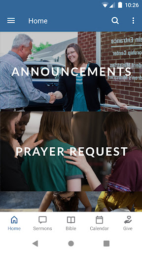 Android application Cornerstone Lafayette screenshort