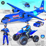 US Police ATV Transport Games icon