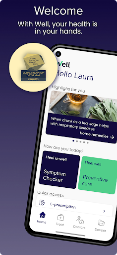 Android application Well. Your health – digitally screenshort