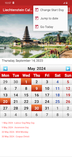 Liechtenstein Calendar 2024 Screen 3