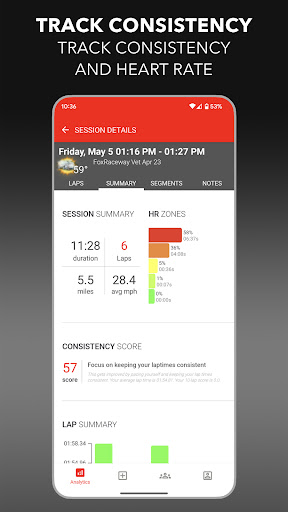 Screenshot of LITPro - GPS Lap Timer