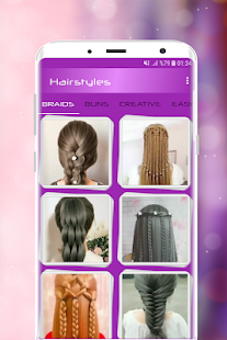 Hairstyles Step by Step Videos (Offline)  APK screenshots 1
