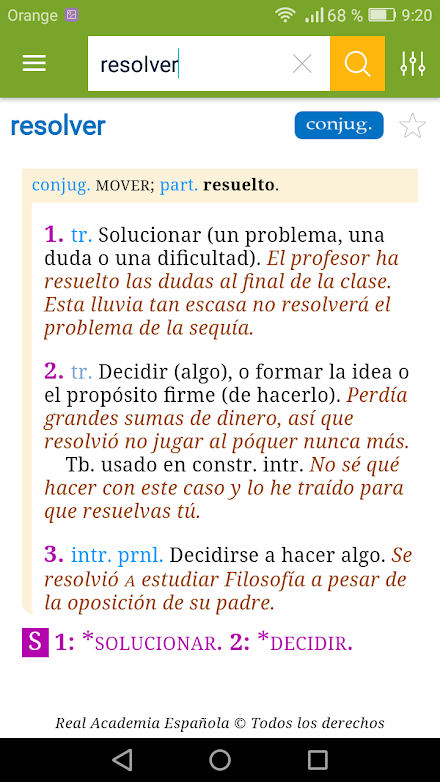 Diccionario del estudiante Screen 1