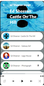 Captura 3 Ed songs Sheeran all offline android