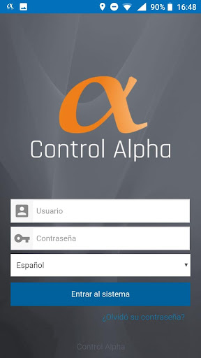 Android application Control Alpha screenshort