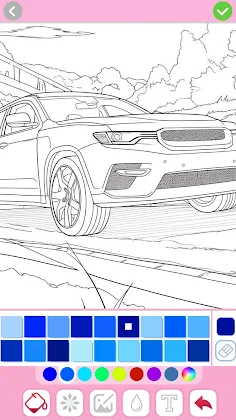 Car coloring games - Color car - Screenshot 1